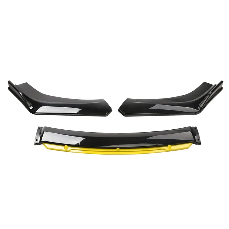 Car Universal Front Shovel Gloss Car Front Bumper Lip Body Kit Front Under Lips Diffuser Spoiler Car Accessories Auto Parts