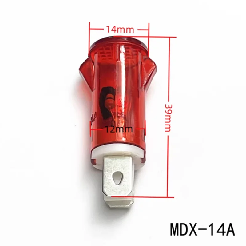 1PCS/10PCS MDX-11A, MDX-14A card signal light, 220V disinfection cabinet, water heater, freezer, power operation indicator light