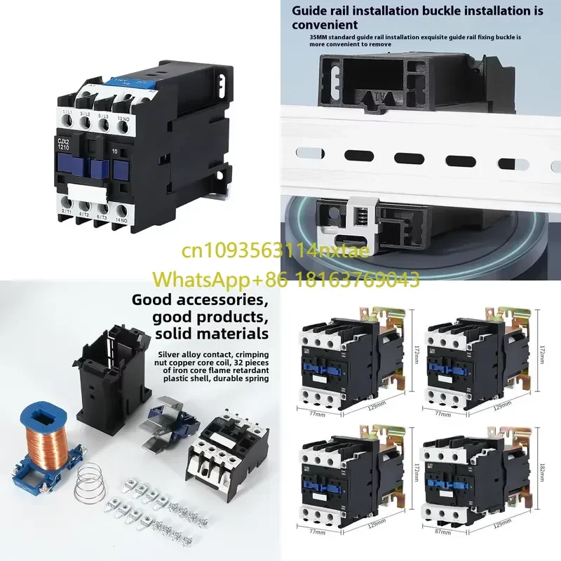 2026 Hot! CJX2-1210Z 0910Z 1810Z 2510Z 3210Z 6511Z DC Contactor AC12V 24V 220V 60V 48V Electric Power Supply