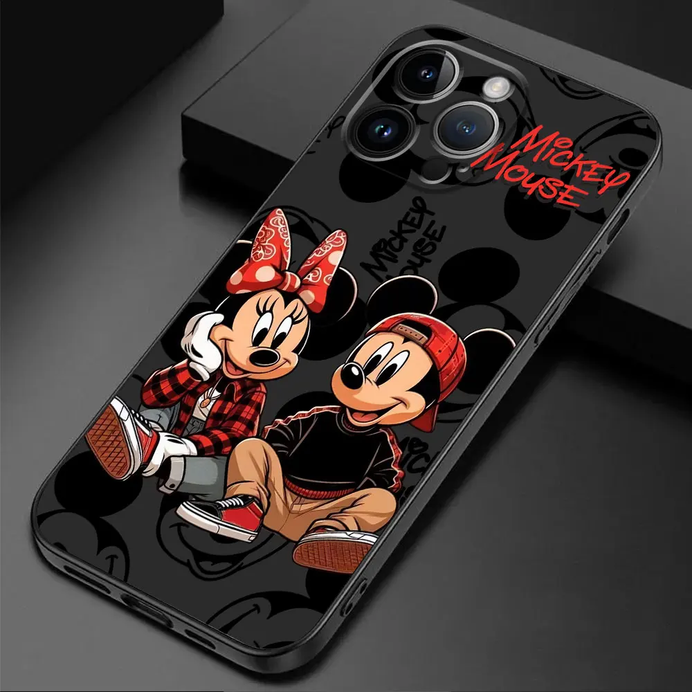 Disney Mickey Minnie Mouse Cool Phone Case for Apple iPhone 15 16 Pro XS Max 13 14 Plus XR SE 7 8 12 11 Pro plus Matte