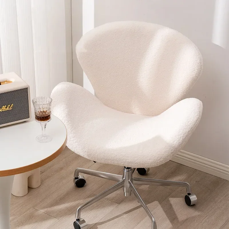 

Lazy Casual Single Sofa Chair Metal Sliding Wheelchair Living Room Balcony Back Lounge Study Can Be Raised Office