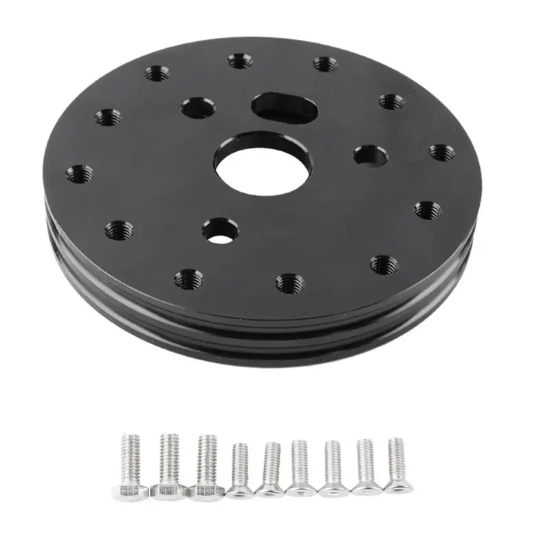 0.5Inch Steering Wheel Hub Adapter Conversion Spacer -For 6 Hole To 3 Hole Steering Wheel Adapter - Car Spare Parts-X67A