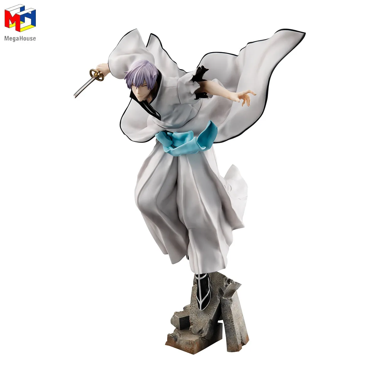 

In Stock MegaHouse GEM Bleach Ichimaru Gin Original Anime Figure Model Doll Action Figures Collection Toys for Boys Gifts PVC