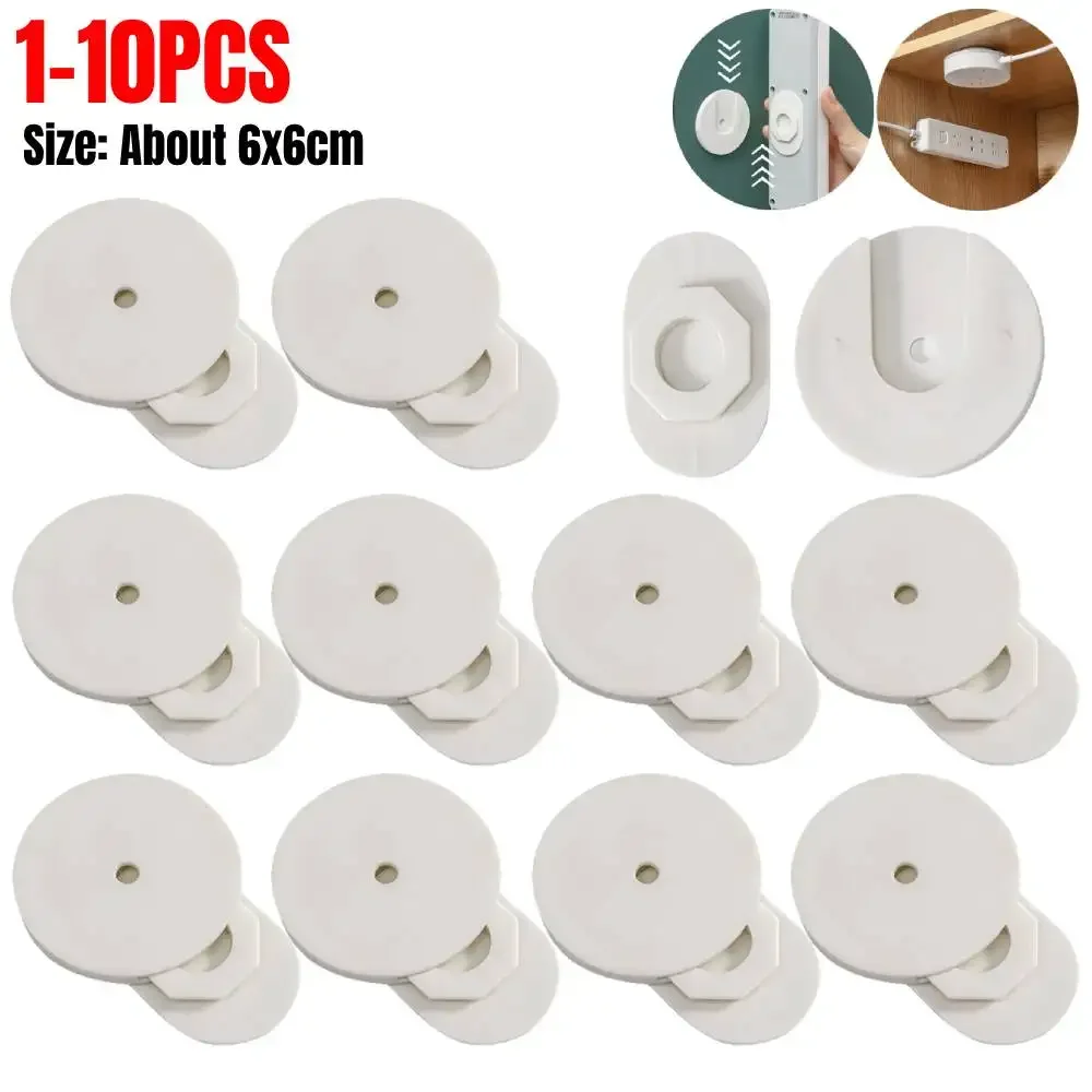 1-10Pc zamontowany uchwyt na ścianę bez dziurkacza z wtykami Organizer do kabli samoprzylepny stojak na biurko zewnętrzne gniazdo sterujące