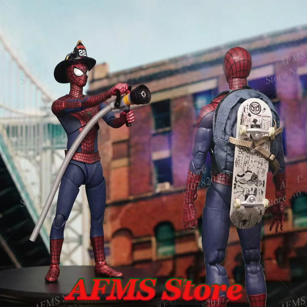 1/12 Men Soldier The Amazing Spider-Man Backpack Skateboard Mobile Phone Andrew Garfield Accessory Set Fit 6inch Action Figure