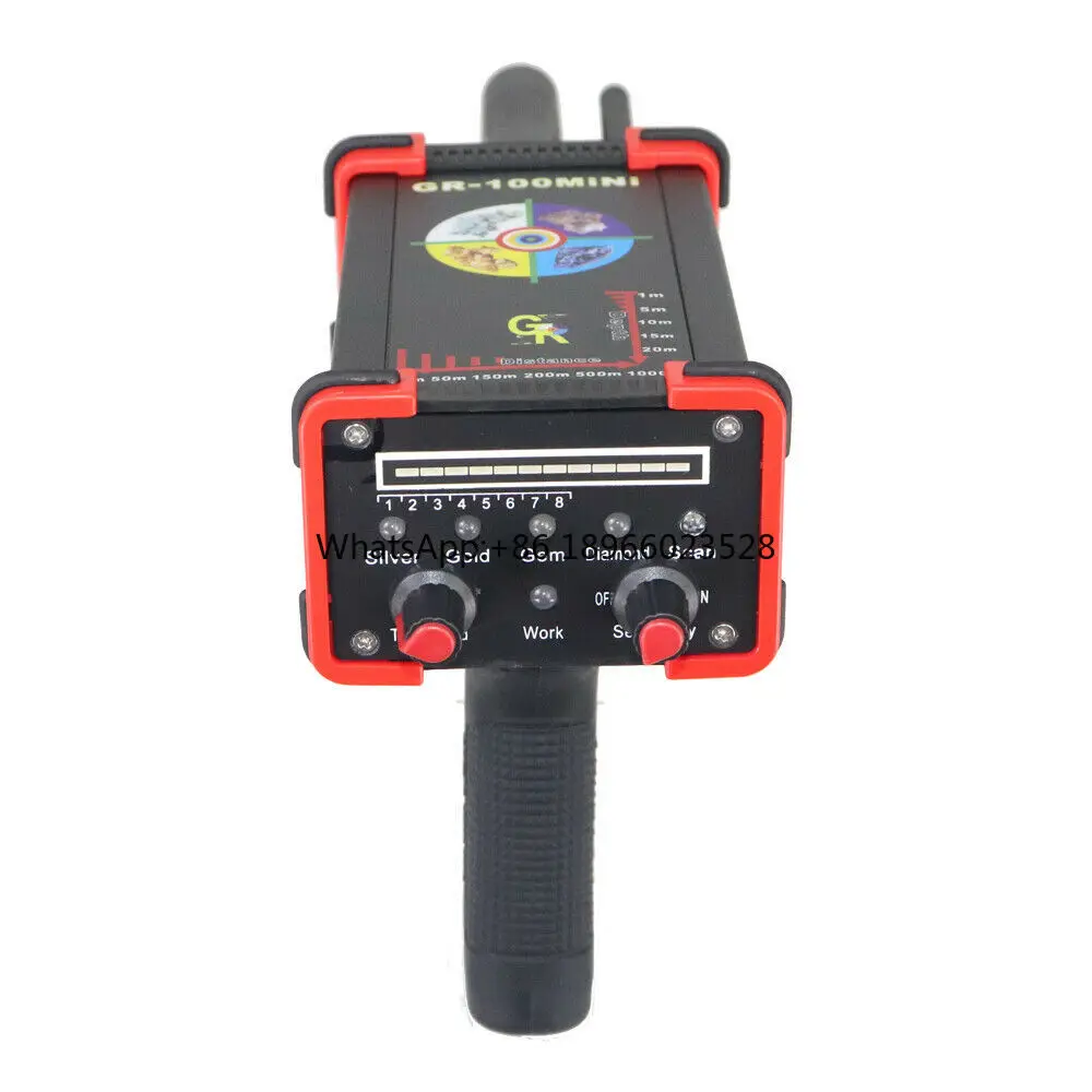 Black Hawk GR-100MINI Underground Metal Detector Red Color GR100MINI Gold Diamond Silver Copper Gem Minerals Finder Detector 30m