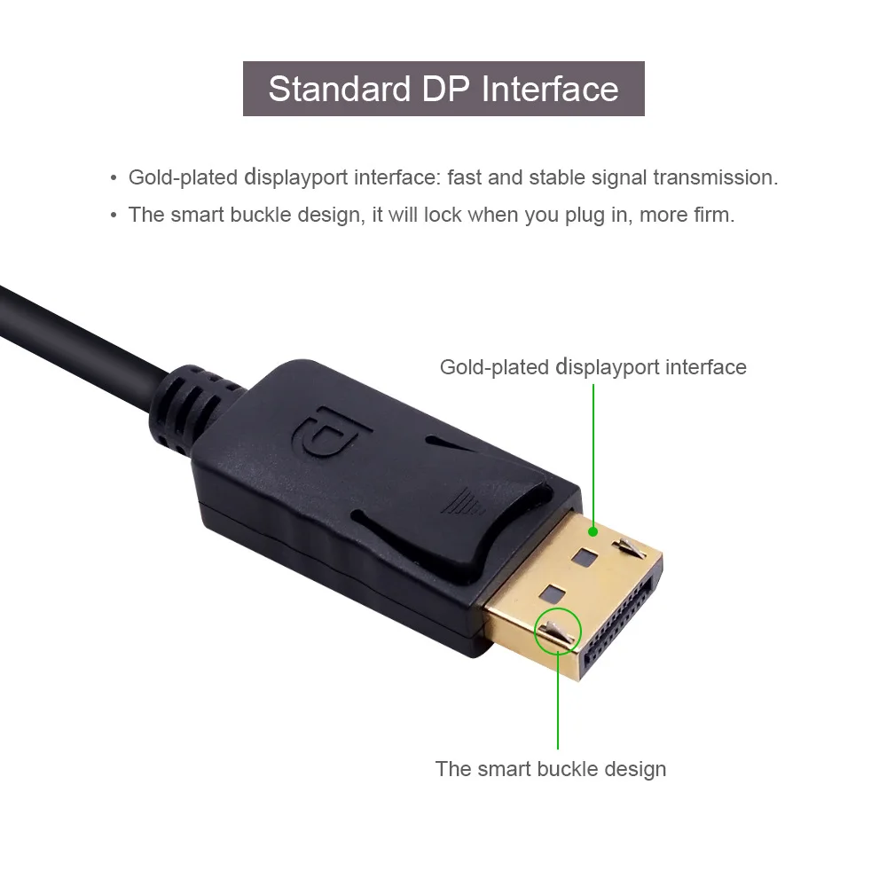 500pcs/DP to VGA Adapter DisplayPort to VGA Converter DP Cables Adapter Male to Female 1080P for HDTV Monitor MacBook Projector