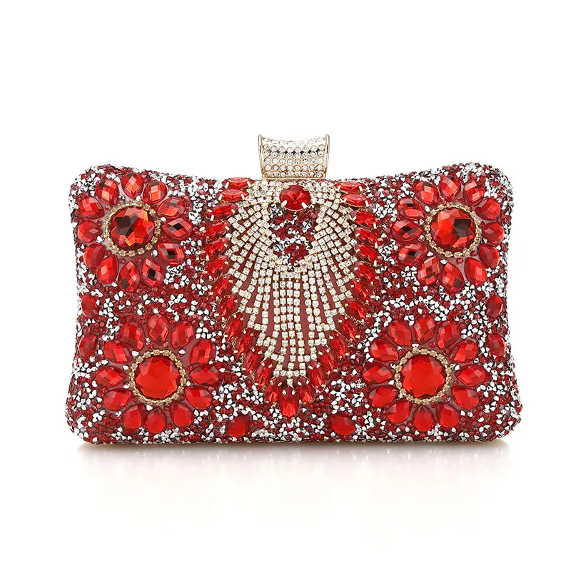 Imagem -04 - Bolsa Crossbody Strass Brilhante para Mulheres Embreagem para Festa de Casamento Bolsas de Noite Bolsas de Luxo para Festas de Clube 2023