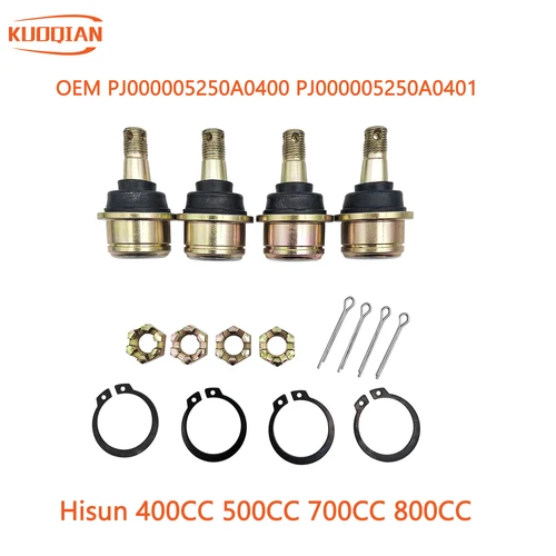 Hisun 400CC 500CC 700CC 800CC UTV QUAD rótula extremo de varilla de acoplamiento Assy pasador de bola E brazo de nudillo de dirección PJ 000005250 A0400