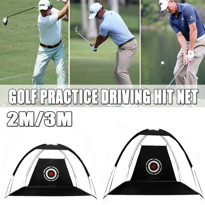 3M 2M Golfbal Praktijk Training Net Gadgets Indoor Golf Oefening Raken Doel Tent Kooi Tuin Trainer Golf gat XA147A