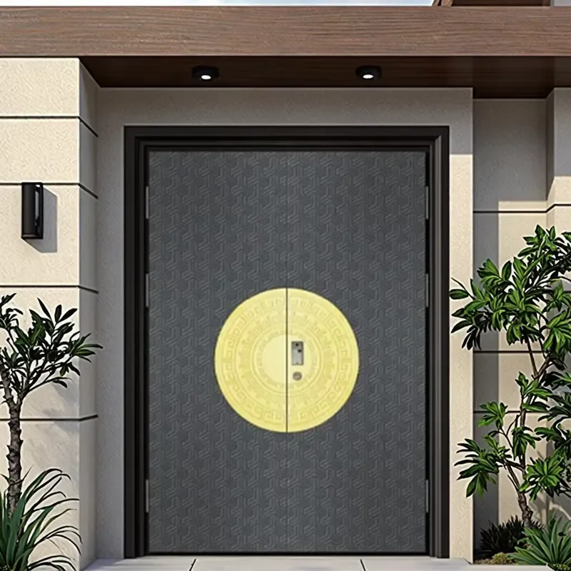 High-End Cast Aluminum Armored Door Luxurious and Modern Anti-Theft Entrance Door for Outdoor Exterior Use