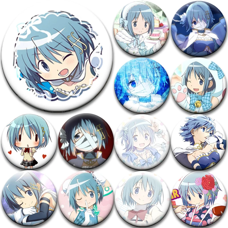Anime-Charakter Sayaka Miki Emaille-Pin, handgefertigte Broschen für Kleidung, Rucksack, Dekoration, Cartoon-Abzeichen, Schmuck, Accessoires, Geschenke