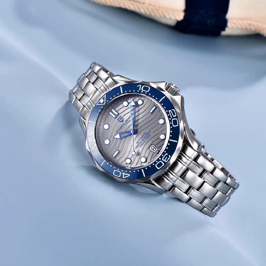 جديد باجاني ديزاين 1685 ساعات رجالية ساعة يد ميكانيكية للرجال ساعة أوتوماتيكية للرجال ياباني NH35A 20Bar ساعة غوص فولاذية
