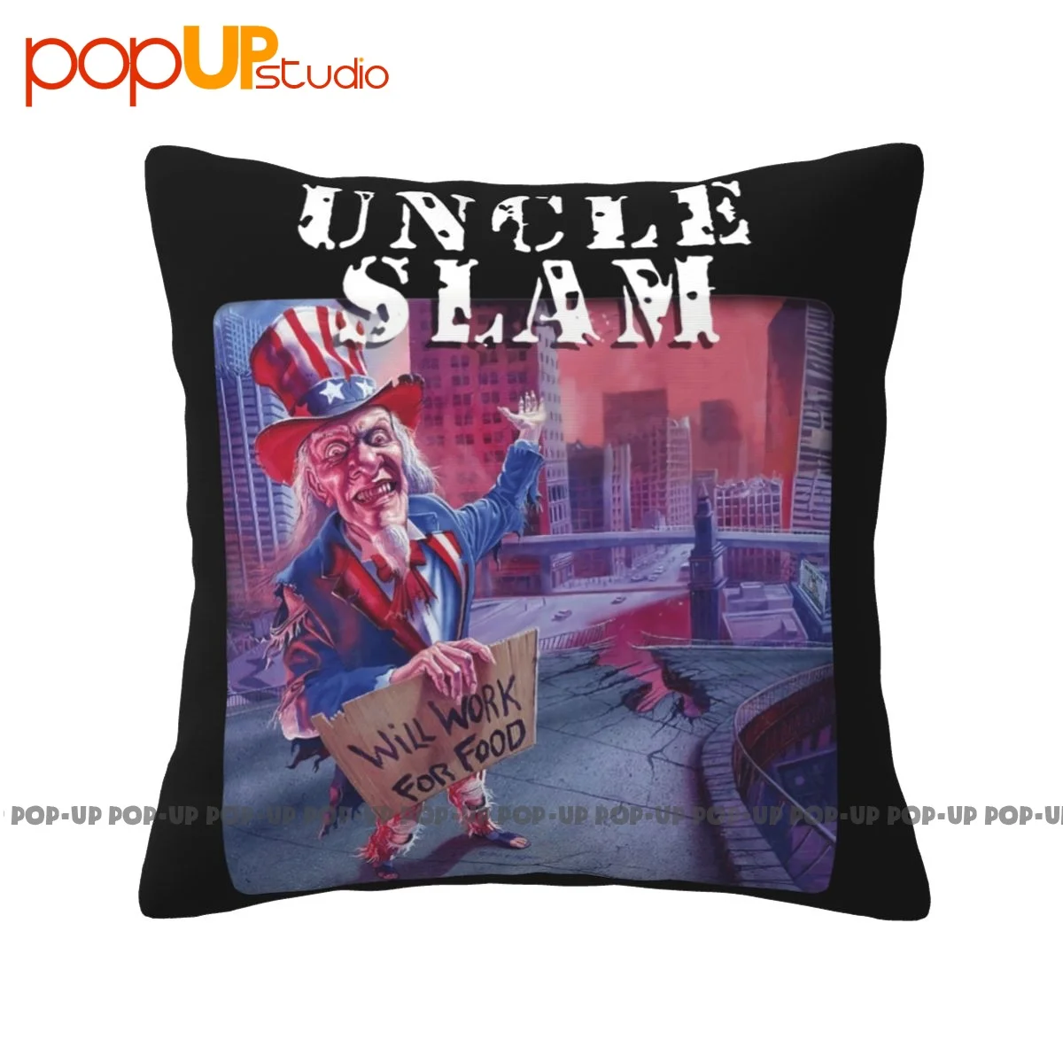 Warm Uncle Slam Will Work For Food Pillowcase Throw Pillow Cover Soft Skin