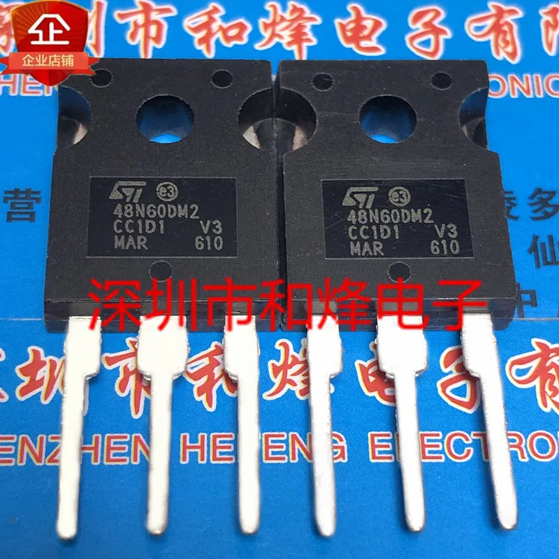 5PCS-10PCS 48N60DM2 STW48N60DM2 TO-247 600V 40A NEW AND ORIGINAL ON STOCK