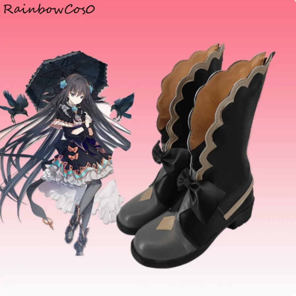 Tairitsu Arcaea Scarpe Cosplay Stivali Gioco Anime Halloween Natale RainbowCos0 W4685