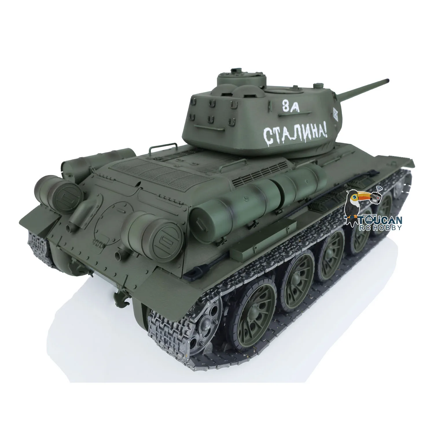 Upgraded HENG LONG 1/16 Scale 7.0 RC Tank Model Soviet T34-85 3909 Metal Tracks Idler Bearing Gearbox Speaker Toys TH17767