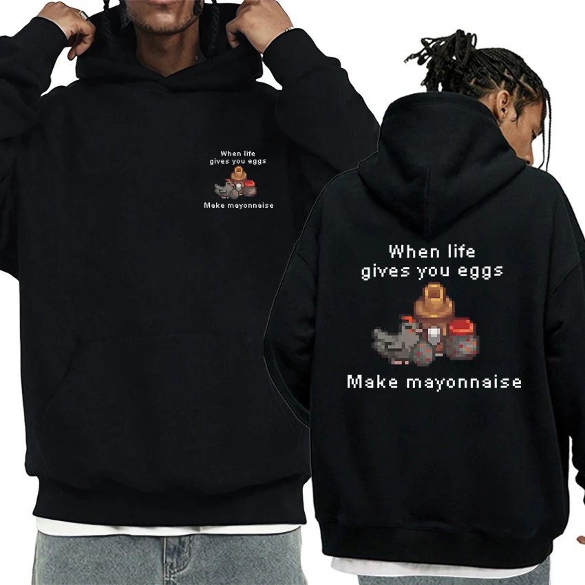 

2025 New in Game Stardew Valley Double Sided Graphics Winter Hoodie Men women harajuku Fleece Sweatshirt Unisex Unisex pullover