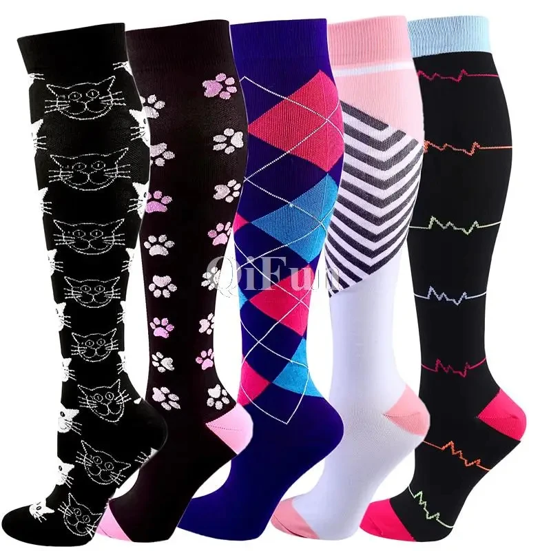 

Compression Socks Men and Women Running Rugby Cycling Golf Sports Socks Elastic Leg Medical Varicose Veins Diabetes Care Socks