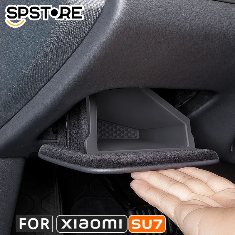 Car Storage Box For Xiaomi Su7 Main Driver License Under Storage Box Interior Clutter Organizer Modified Decoration Accessories