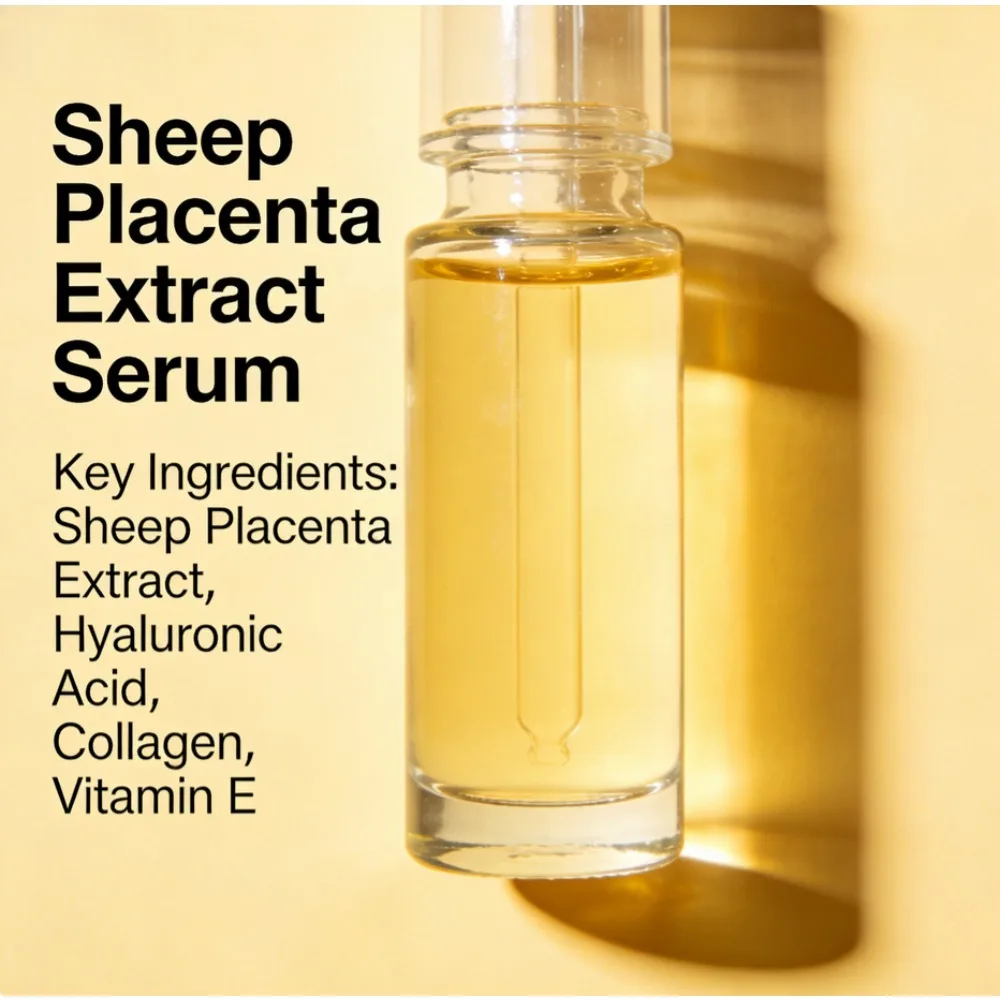 Placenta & Hexapeptide Facial Serum Set - Anti-Aging, Wrinkle Reduction​ 490ml x2 Professional Salon