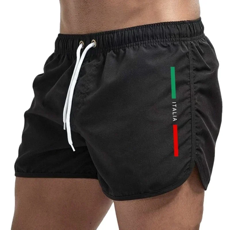 Italy Summer Men Casual Fashion Board Shorts High Quality Man Beach Quick Dry Shorts Daily Running Fitness Cycling Short Pants