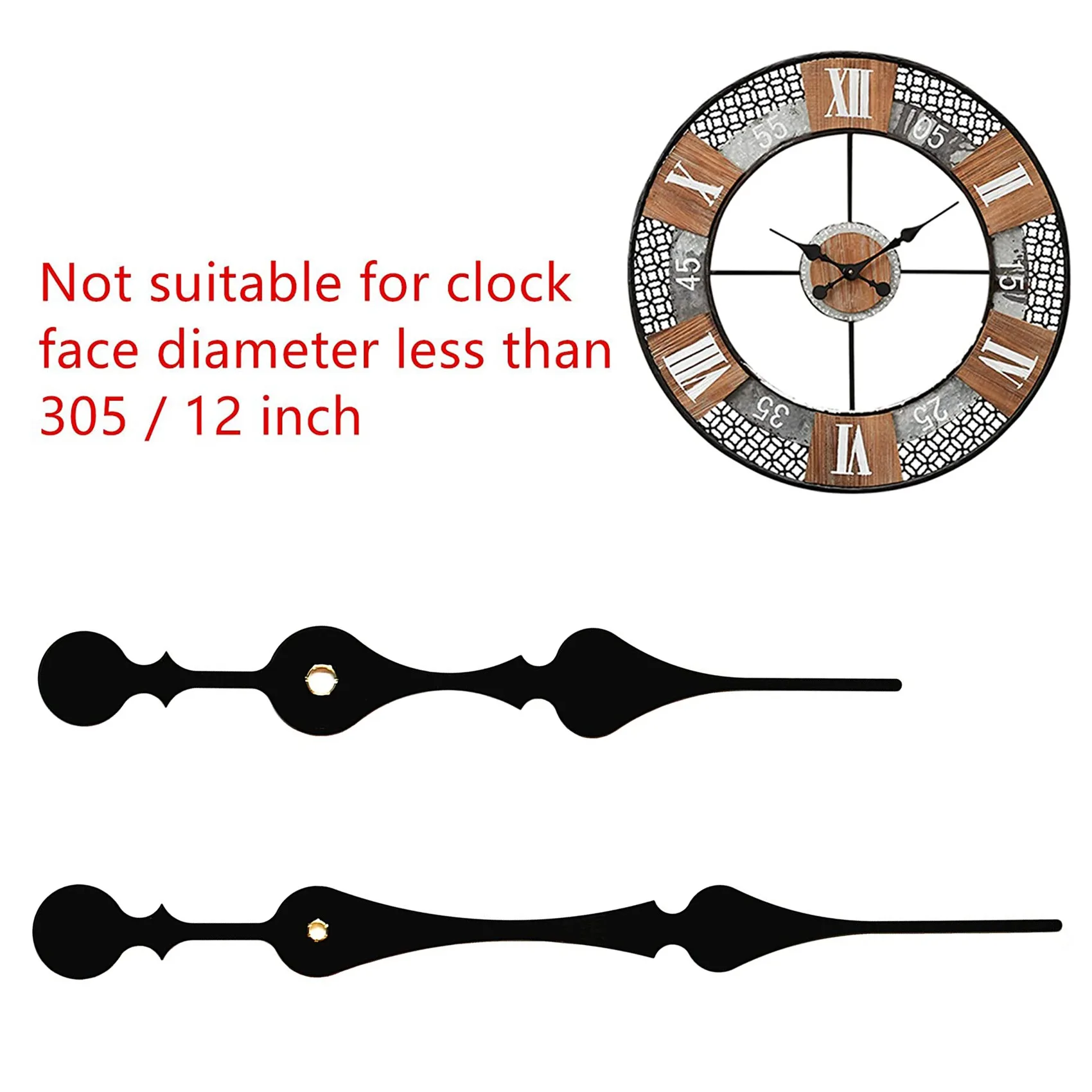 16mm Quartz DIY Wall Clock Motor Kit Movement Mechanism Big Spade Clock Parts Repair Replacement Movement