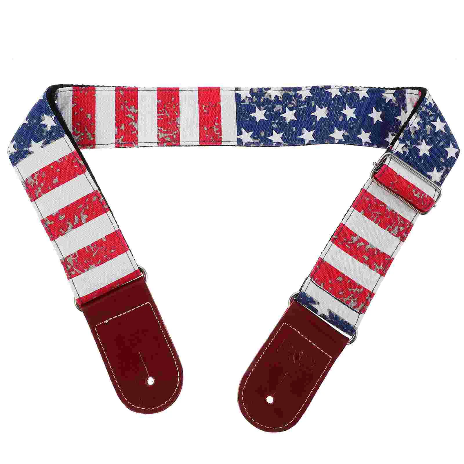 American Flag Bass Guitar Strap Electric Acoustic Shoulder Sling Guitars Belt Manual Adjustable