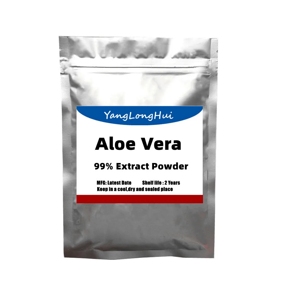 

50-1000g Natural Aloe Vera Extract Powder,Cosmetic Raw,Anti Aging ,Skin Whitening and Moisturizing,Anti-bactericidal