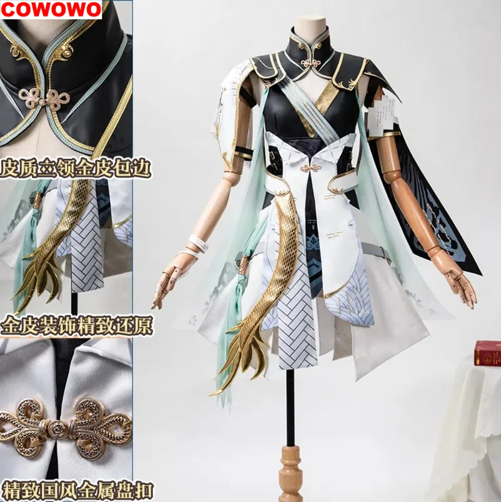 COWOWO-Wuthering Waves Jinhsi Cosplay Costume pour femme, Cos Game, Anime Party Uniform, Hmatte en Play Py Clothes