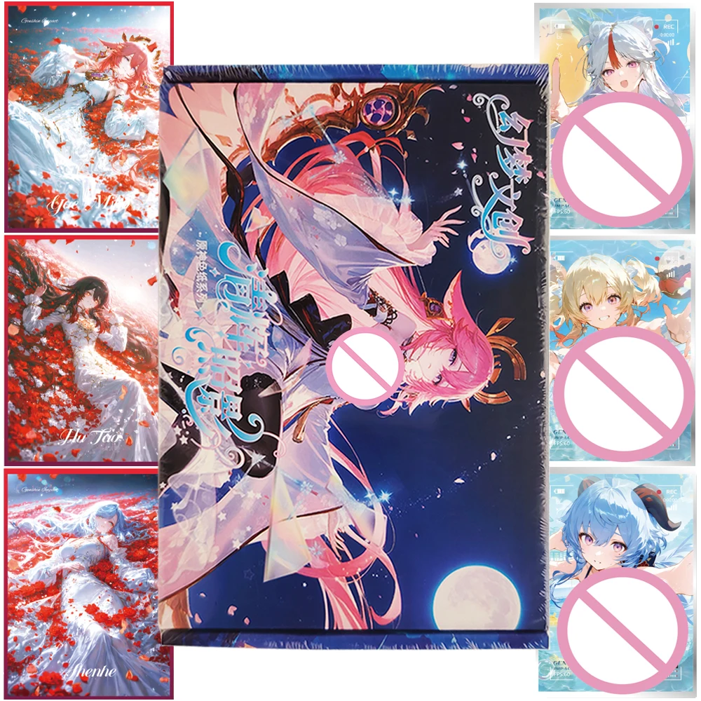 

Genshin Impact Limited Collection Cards Popularity Open Exploration Game Characters Exquisite Color Paper Cards Fun Desktop Toys