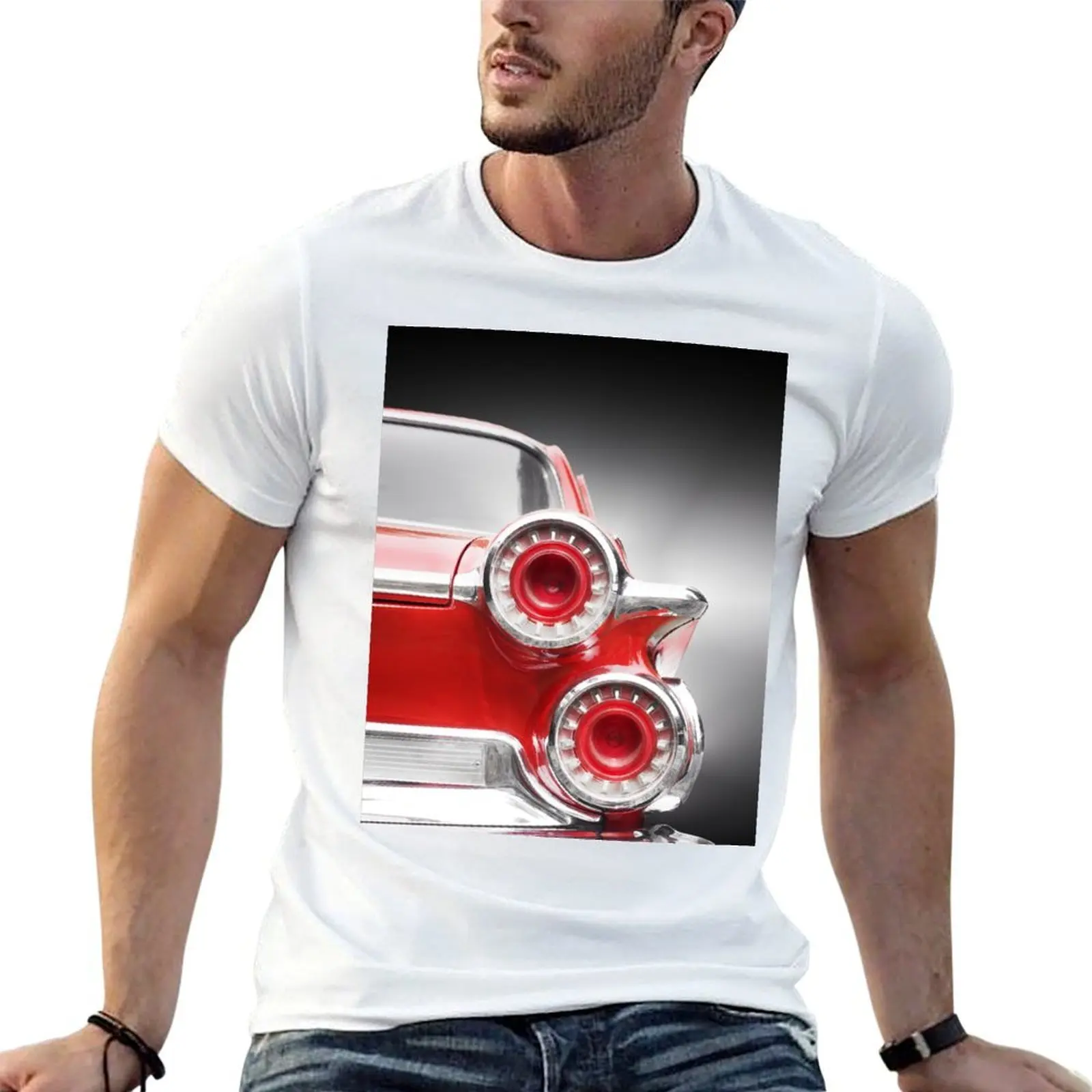 American classic car 1962 Vehicle rear abstract T-Shirt anime clothes rapper graphic tees funny t shirts for men