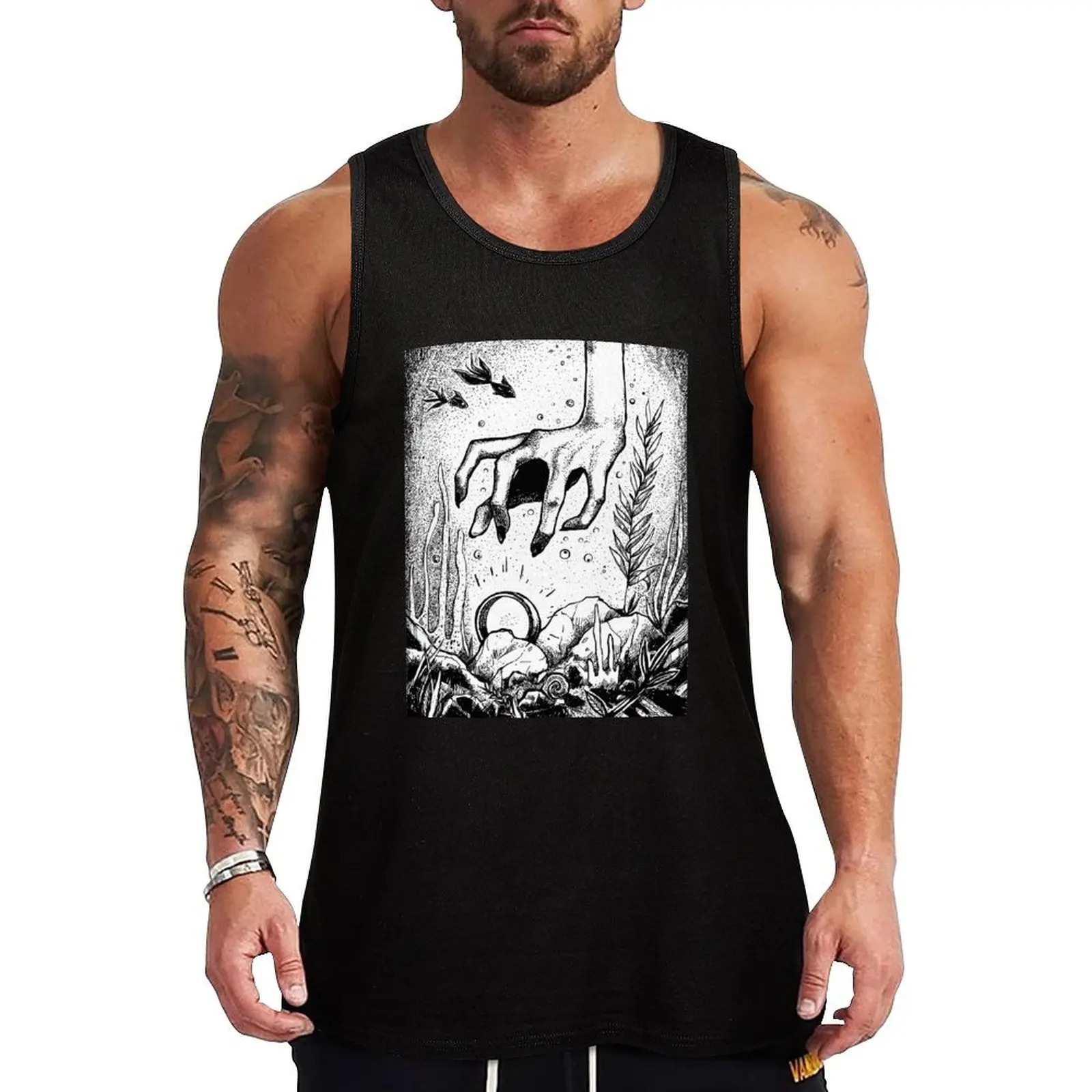 Déagol's Recovery of the One Ring Tank Top Neutral Print Tank Top Simple Graphic Sleeveless Wear