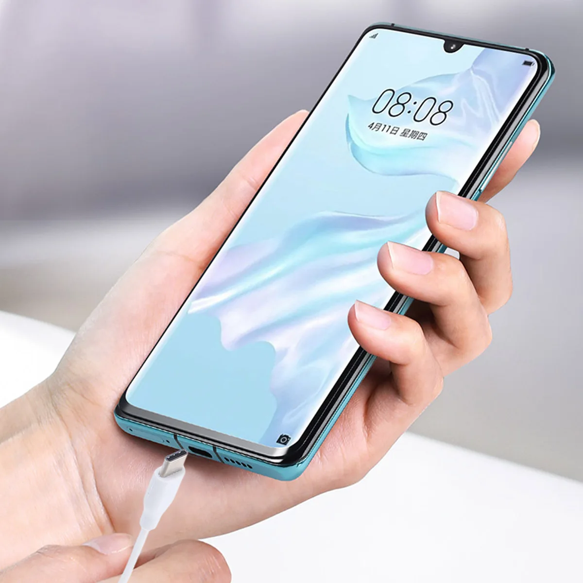 

3Pcs 20Cm USB Type-C Data Cable High Speed Charging Power Cord Thick Copper Wire Portable No Knot Design for Any Adapter