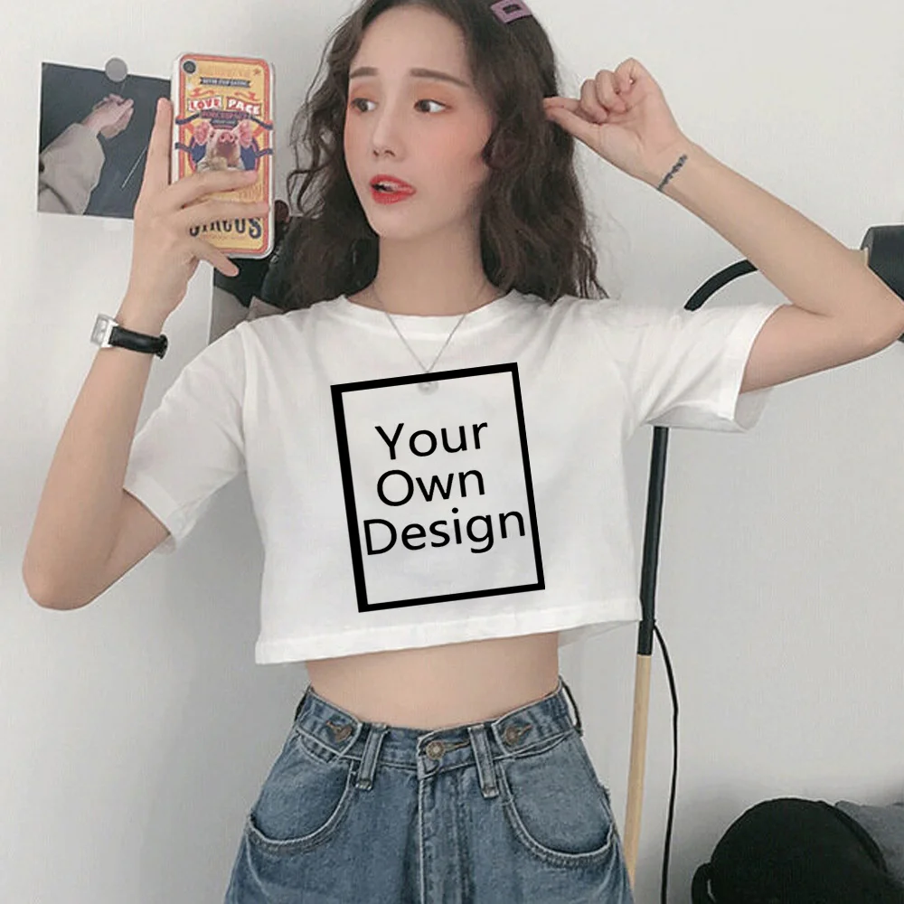 

Custom t Shirt streetwear goth cyber y2k crop top girl Harajuku korean fashion fairy grunge 90s crop top t-shirts