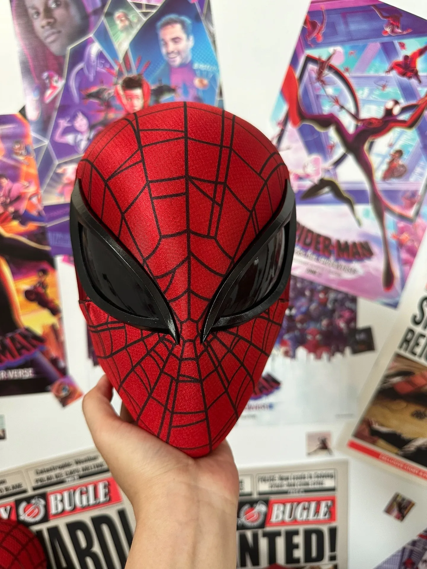 【スパイダーバース】新品 スーペリア・スパイダーマン 2Dマスク コスプレ マーベル カスタム PS5 スパイダーマン マスク（フェイスシェル