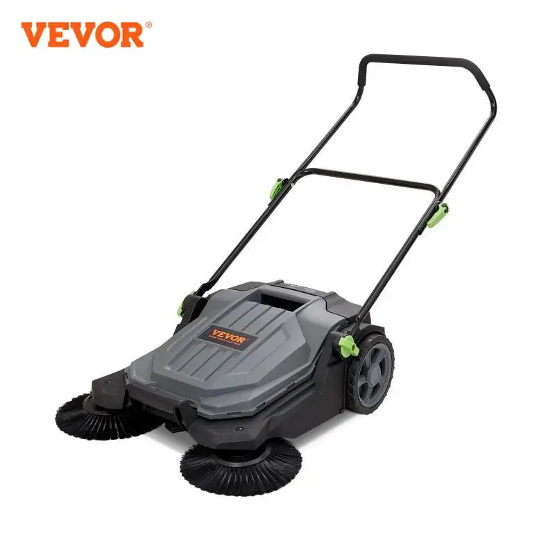 VEVOR Walk-behind Hand Push Floor Sweeper 25.6