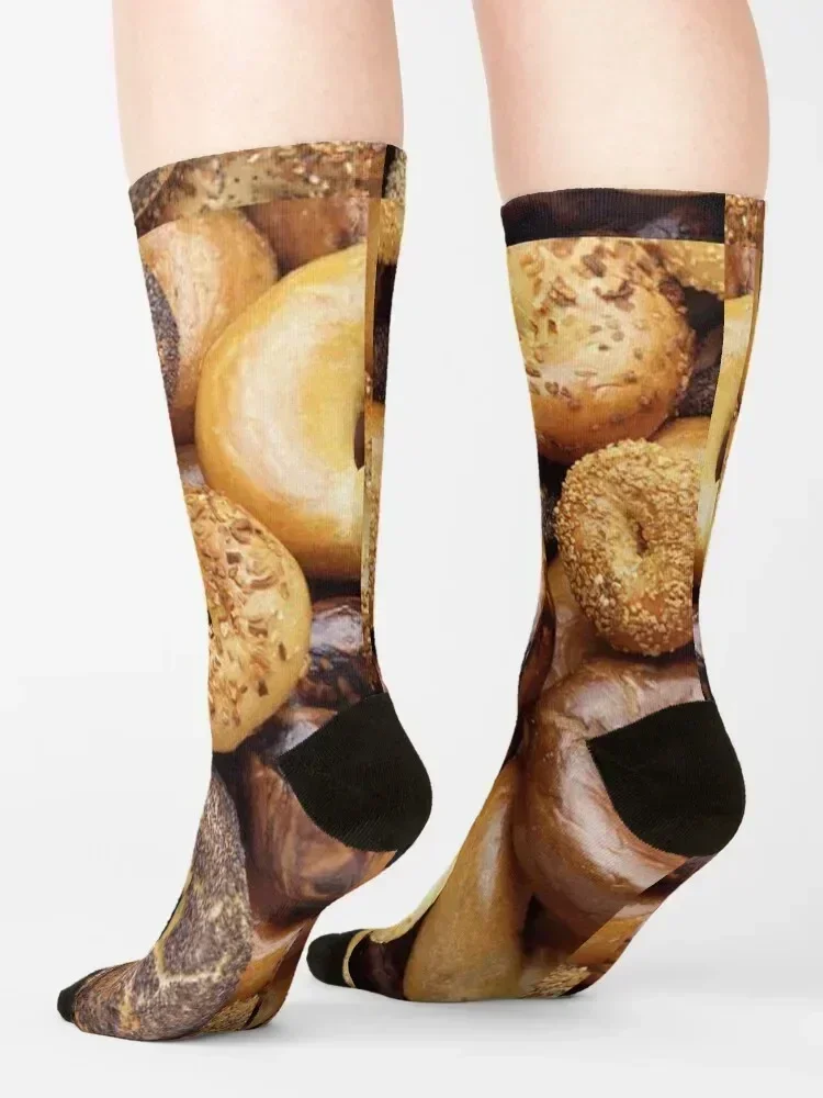 كل شيء عن جوارب Bagel لكرة القدم للكاحل مصممة من العلامة التجارية الرائعة للرجال جوارب رياضية للثلج للنساء والأطفال للفتيات والرجال #4