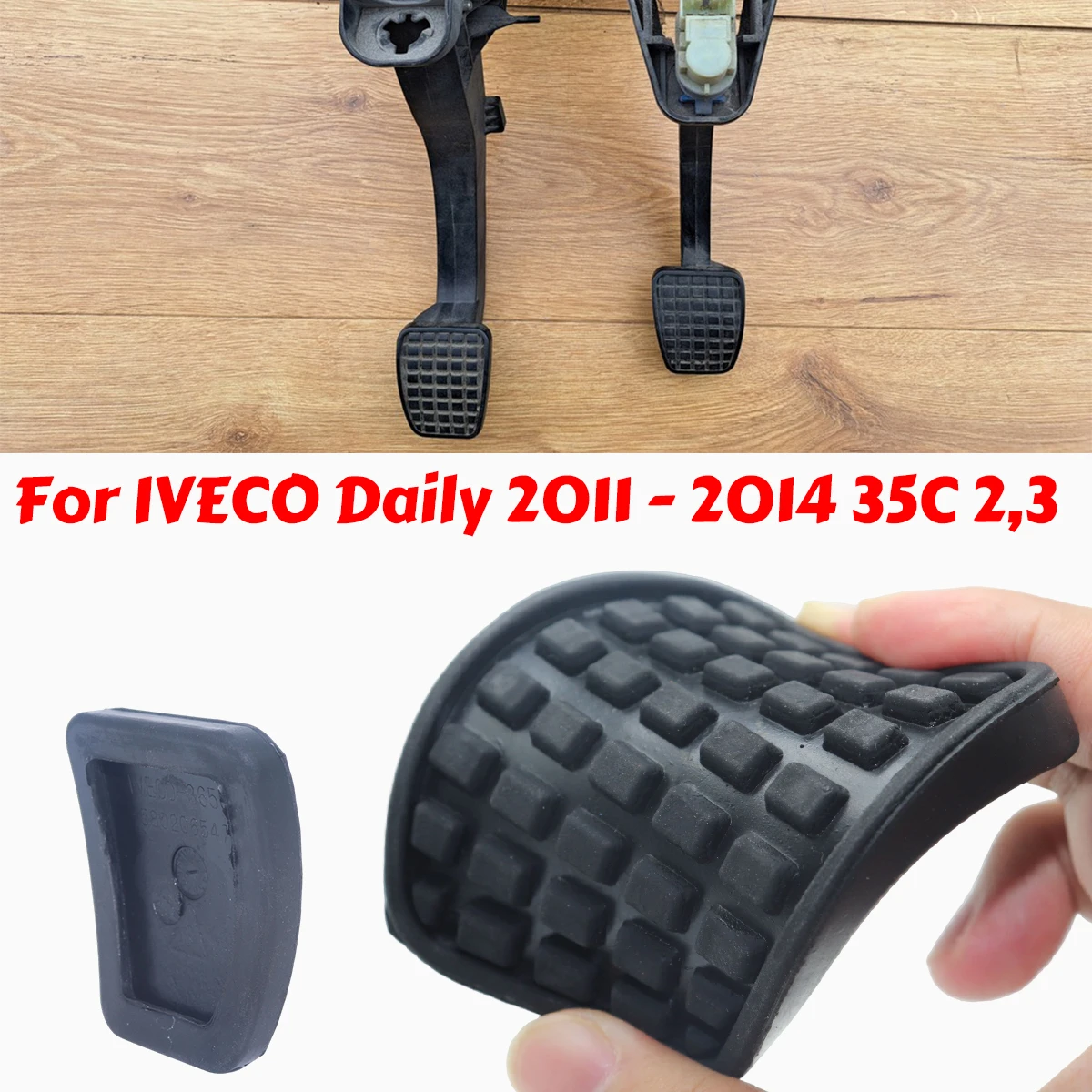 Brake Clutch Pedals Cover for IVECO Daily 2011-2014 35C 2 3 Rubber Cap Manual Anti-Slip Pad Casing Liner 5801362080 Accessories