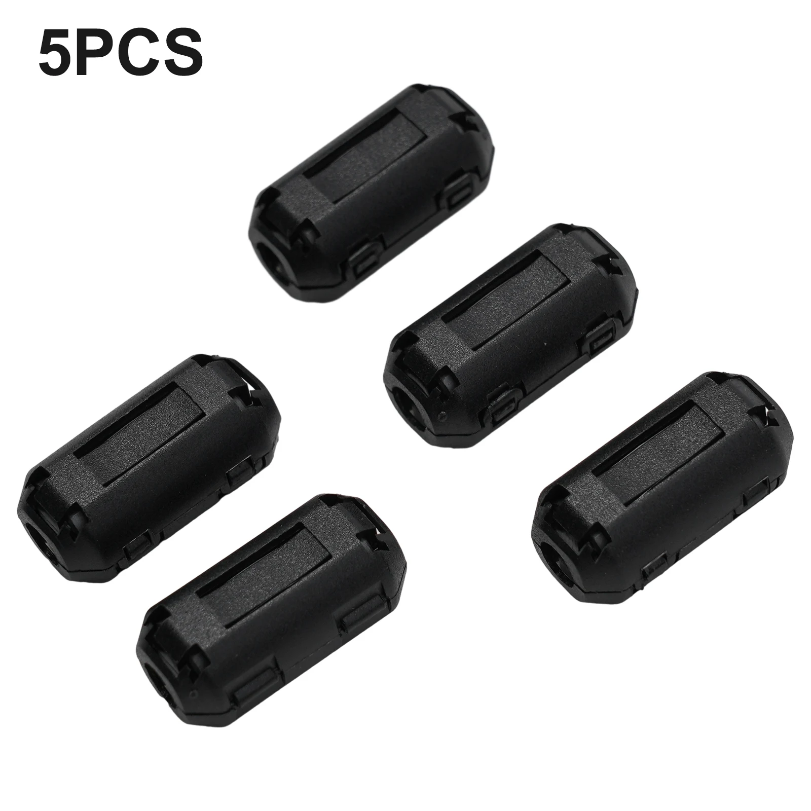 5Pcs 3.5/5/7/9/13mm Toroidal Core Ferrite Bead Clip Choke Kit RFI Noise Filter Clip Set For USB/Video Cable Power Cord