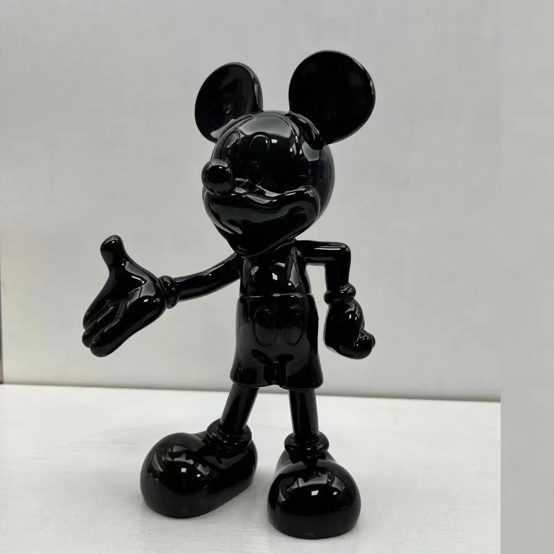 งานประติมากรรมมิกกี้เมาส์จากดิสนีย์ งานฝีมือเรซิ่นสุดหรู ของตกแต่งโต๊ะทำงานในห้องนั่งเล่น รูปปั้นสัตว์