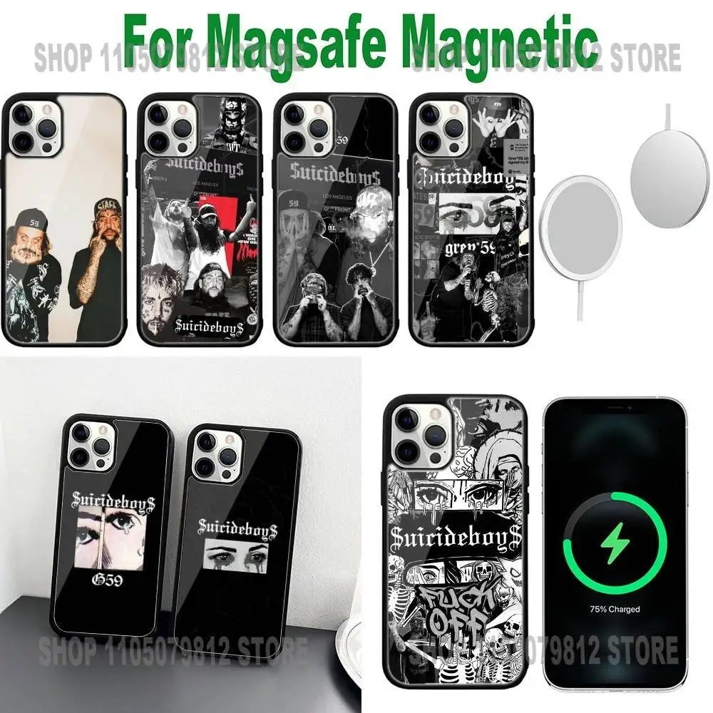 

Rap Group S-Suicideboys-S G59 Phone Case For iPhone X,17,16,15,14,13,12,11,Plus,Pro,Max,Mini Magsafe Magnetic Wireless Charging