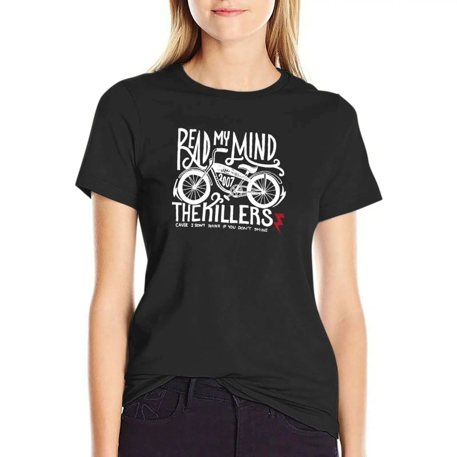 

Read my mind The Killers T-Shirt plus sizes cute tops hippie clothes Women's cotton t-shirt