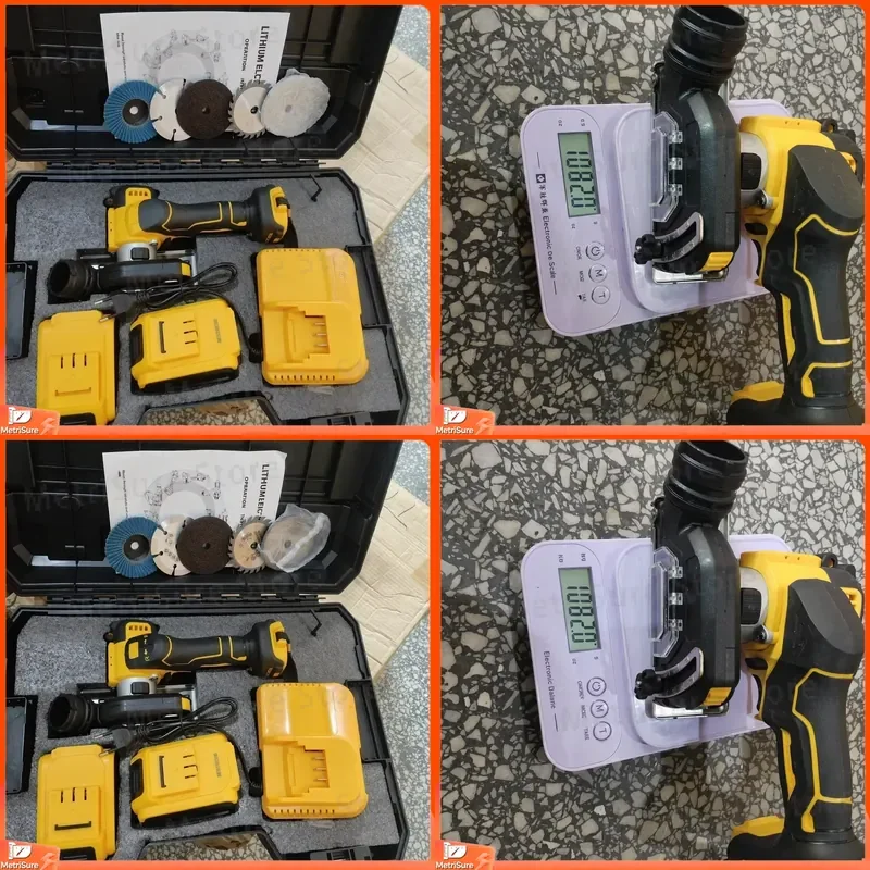 Cordless Mini Angle Grinder Brushless Motor Slide Switch for Cutting Grinding Polishing Wood Metal Stone DIY Power Tool 20V