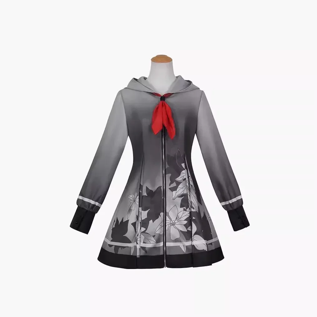 جديد Yoisaki Oke Ade Anime Project Sekai للنساء، فستان ملون بقلنسوة، زي المسرح، زي تنكري، ملابس الحفلات