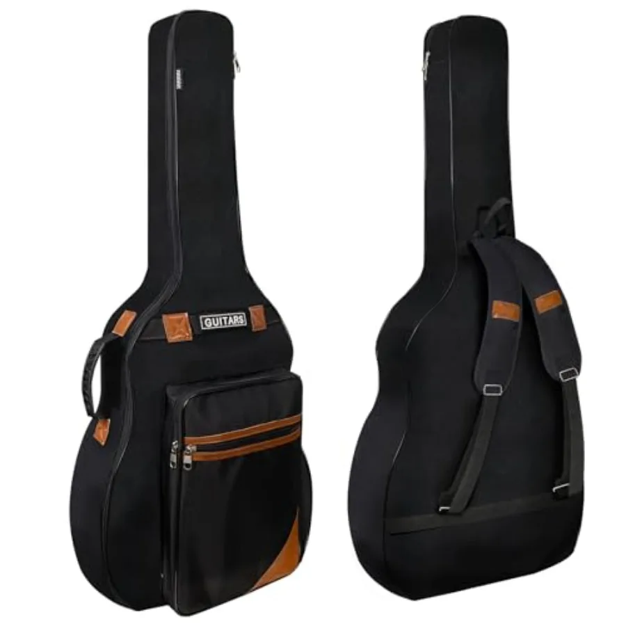 

NAGAN Acoustic Guitar Bag 0.5inch Extra Thick Padding 40 41 42 inch Gig Bag with Dual Adjustable Straps Back Hanger Loop Oxford