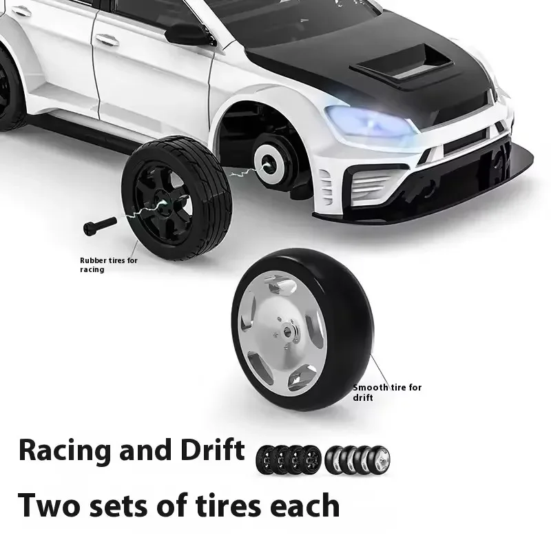 SNICLO CA51 1/43 FPV 4WD Vista de primera persona Coche RC 2,4 GHz Control de alta velocidad con cámara Juguete de carreras para niños