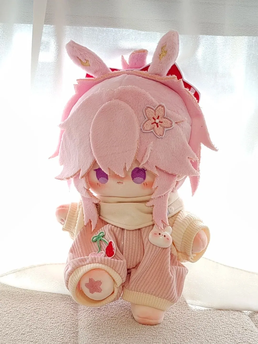 Peluche Anime Honkai Star Rail Evanescia de 20 cm, poupée en peluche à habiller, jouet de collection, figurine, cadeau d'anniversaire ou de Noël