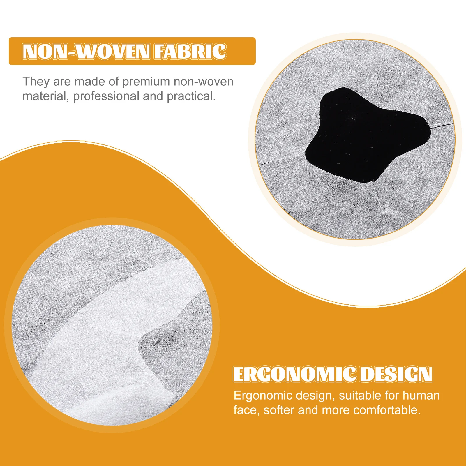 

100Pcs Disposable Soft Non-Woven Face Pillow Covers Breathable Ergonomic Design Hygienic for Massage Spa Beauty Salon Bed Hole