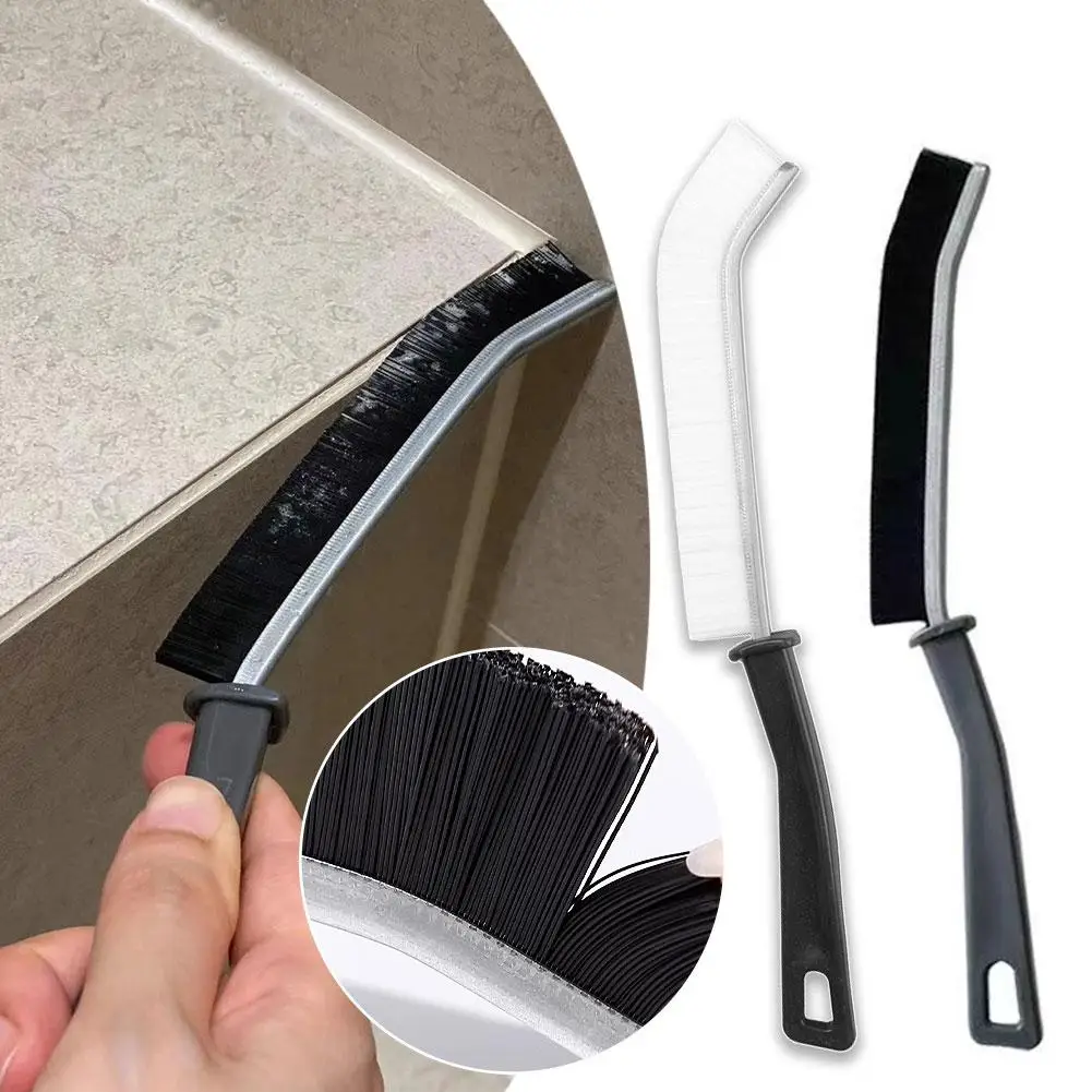 

Multipurpose Brush Toilet Kitchen Tile Dead Angle Cleaning Window Slot Cleaning Brush Long Dust Groove Brush Handle O4F6